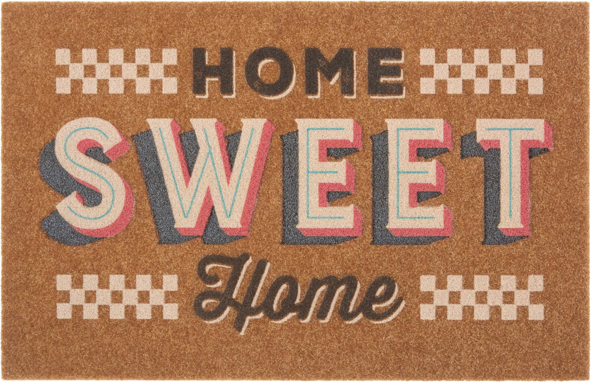 my home Fussmatte »Home sweet Home bunt«, rechteckig von My Home