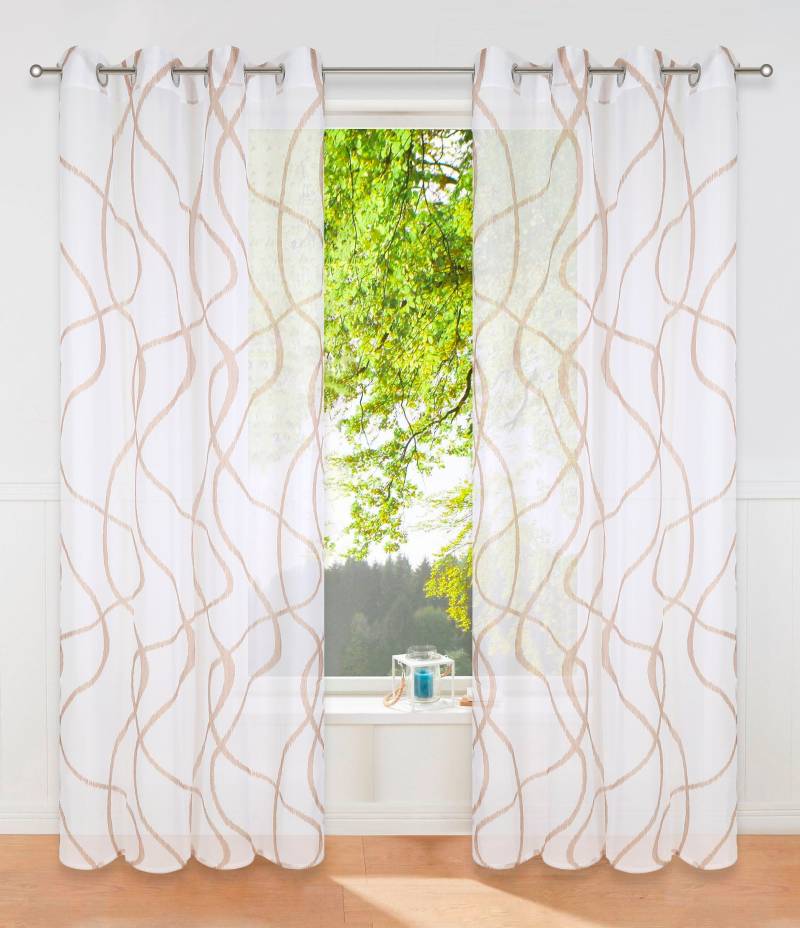 my home Gardine »Bene«, (1 St.), Transparent, gemustert, glatt, verschiedene Grössen von My Home