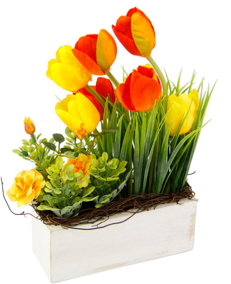my home Gestecke »Tulpen Wildrosen und Gras« von My Home