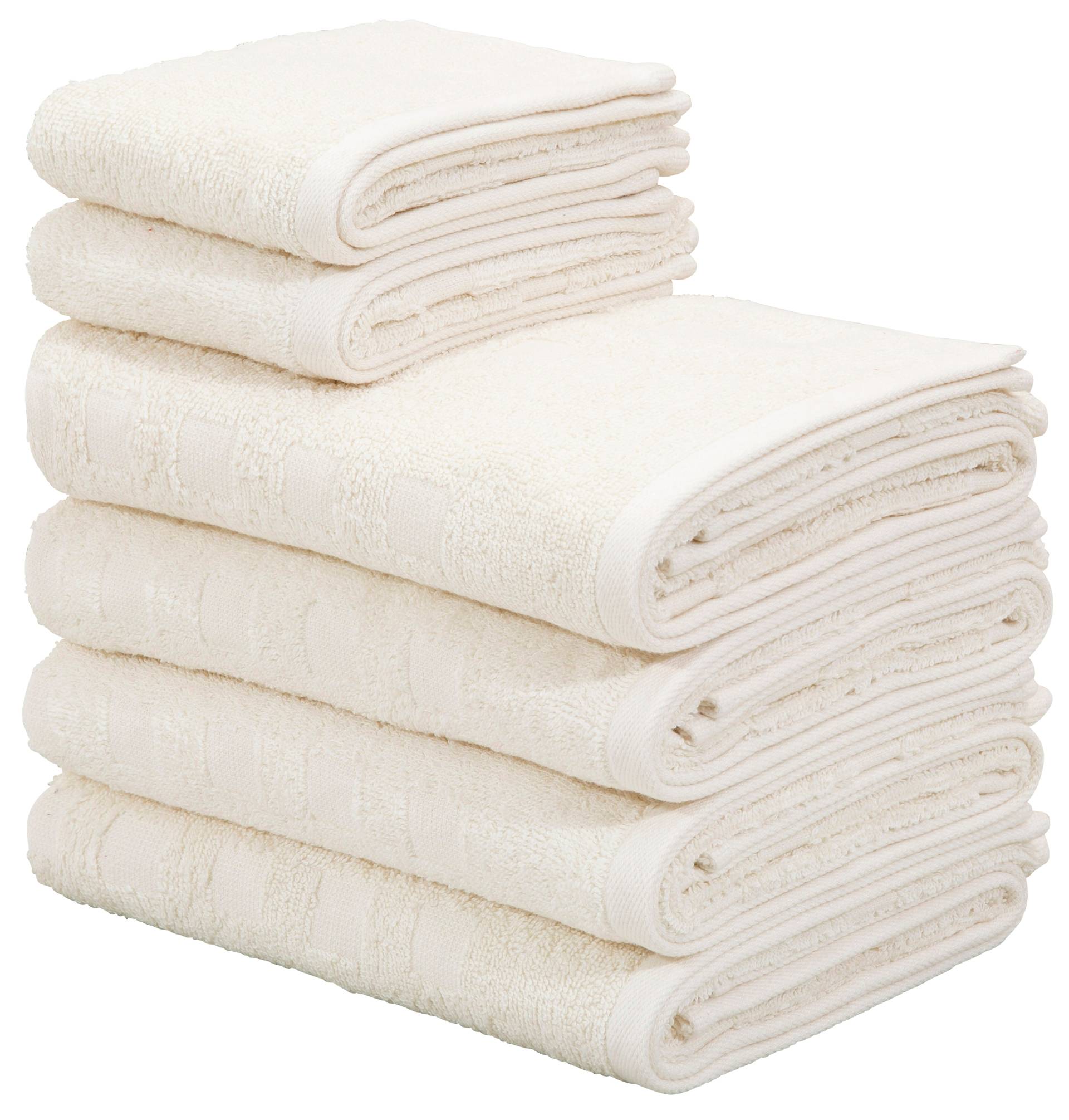 my home Handtuch Set »Demara, Gästetücher, Handtücher,«, (Set, 6 St., 2 Gästetücher (30x50 cm)-4 Handtücher (50x100 cm), unifarbene Handtücher, Hoch-Tief-Struktur Quadrate, 100% Baumwolle my home Handtuch Set »Demara, Gästetücher, Handtücher,«, (Set, 6 St., 2 Gästetücher (30x50 cm)-4 Handtücher (50x100 cm), unifarbene Handtücher, Hoch-Tief-Struktur Quadrate, 100% Baumwolle von My Home