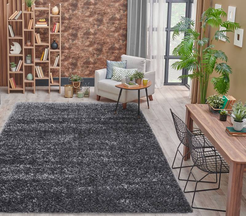 my home Hochflor-Teppich »Senara«, rechteckig, 50 mm Höhe, Läufer, weich, Shaggy, uni, idealer Teppich Wohnzimmer, Schlafzimmer von My Home