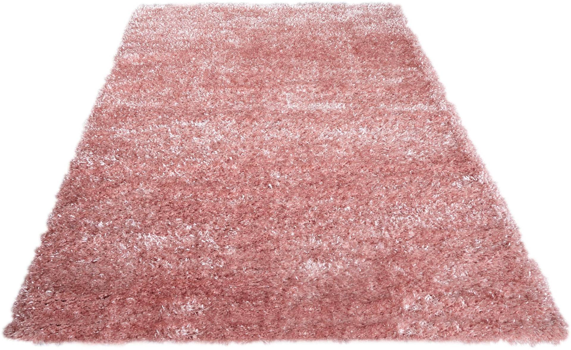 my home Hochflor-Teppich »Senara«, rechteckig, weich, einfarbig, idealer Teppich für Wohnzimmer, Schlafzimmer von My Home
