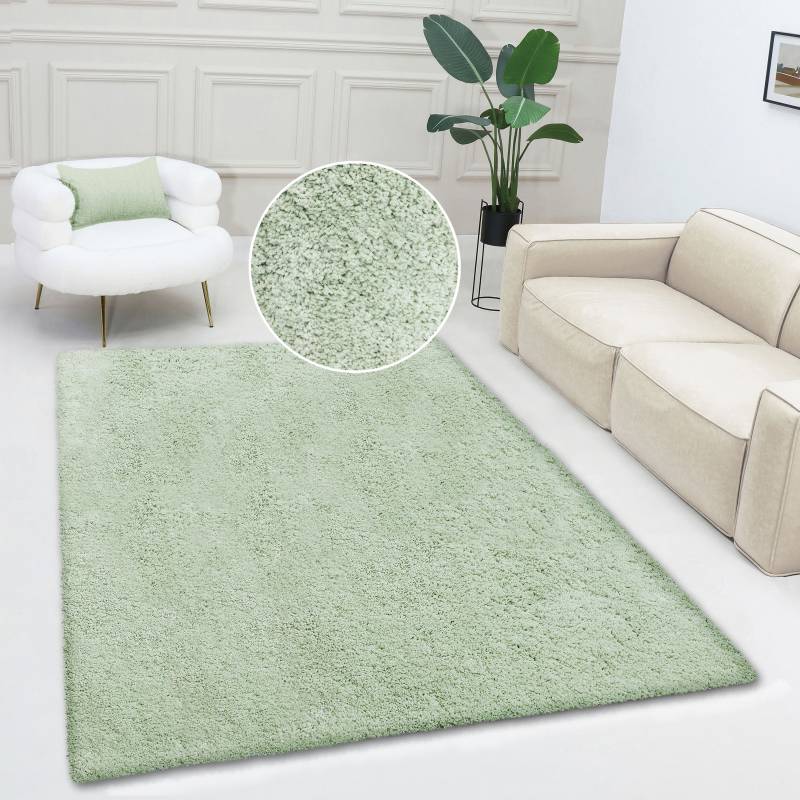 my home Teppich »Desner, Hochflor Teppiche«, rechteckig, 35 mm Höhe, Mikrofaser, weich, flauschig, Wohnzimmer, Schlafzimmer, Kinderzimmer von My Home