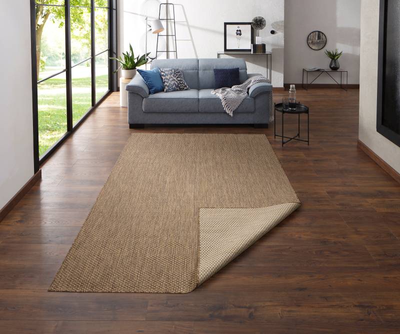 my home Teppich »Rhodos, In-und Outdoor geeignet«, rechteckig, 3 mm Höhe, Sisal-Optik, Wetterfest & UV-beständig, Wohnzimmer, Balkon, Camping von My Home