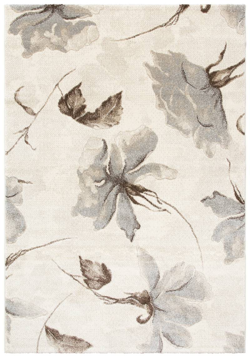 my home Teppich »Sofia«, rechteckig, Blumen Design, flacher Teppich, florales Muster, weich von My Home