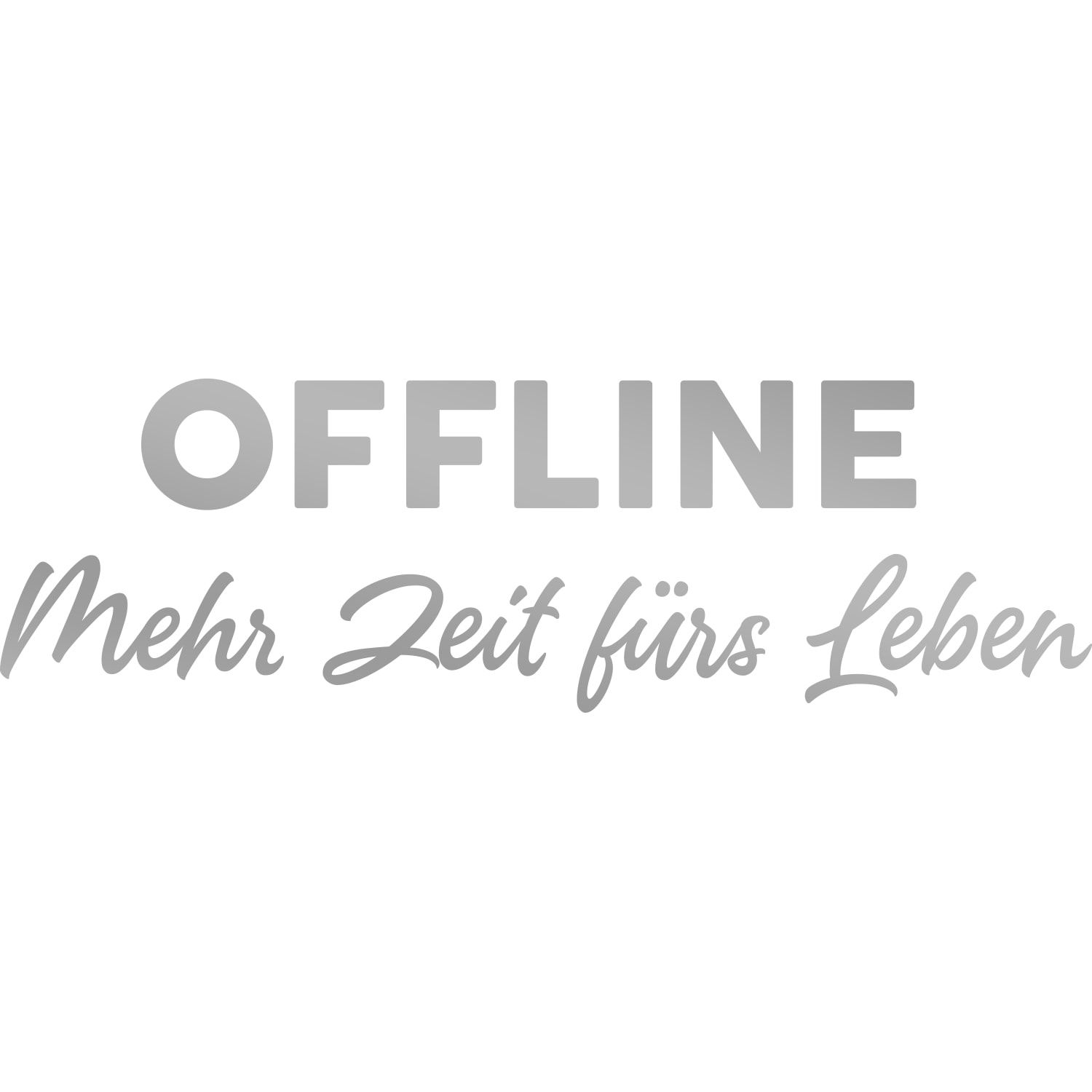 my home Wandtattoo »Offline Mehr Zeit fürs Leben«, (1 St.) von My Home