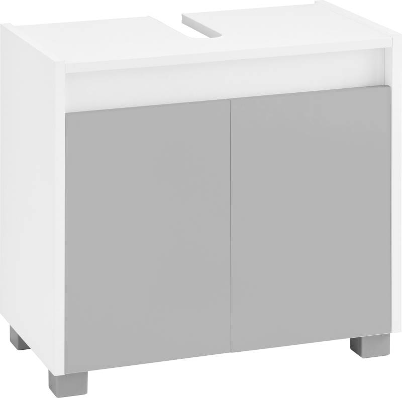 INOSIGN Waschbeckenunterschrank »List«, Breite 56,9 cm, Höhe 54,6 cm, grifflos, Siphonausschnitt von INOSIGN