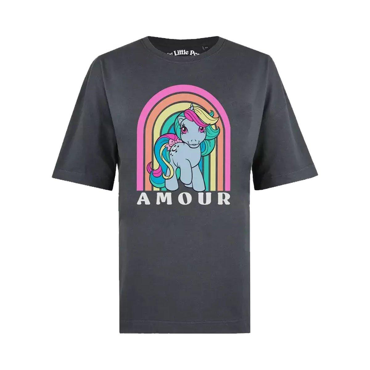 Amour Tshirt Damen Charcoal Black M von My Little Pony