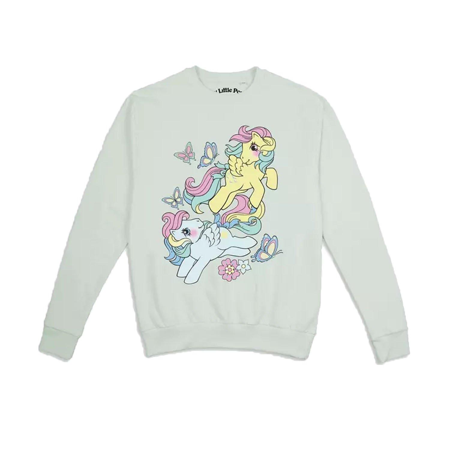 Butterflies & Flowers Sweatshirt Damen Grau S von My Little Pony