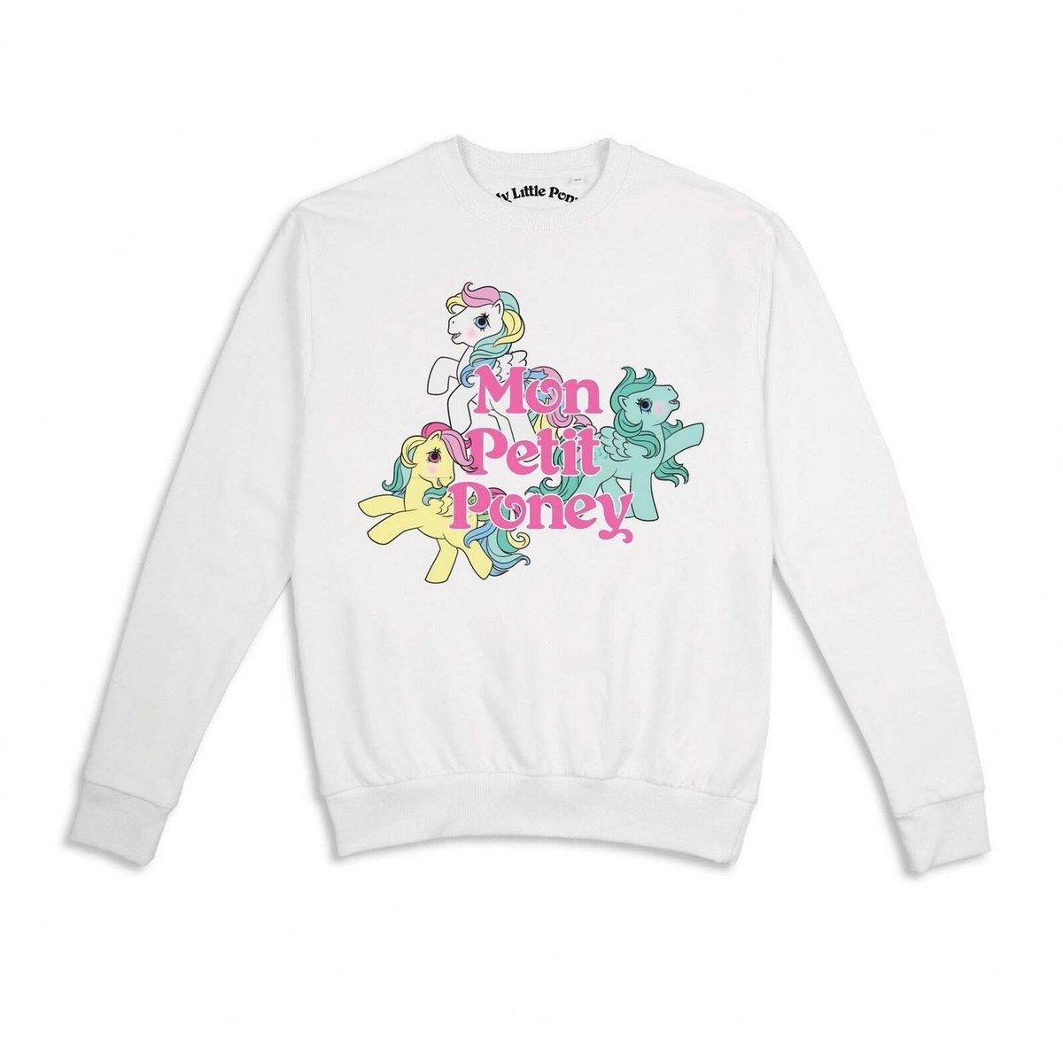 Mon Petit Poney Sweatshirt Damen Weiss M von My Little Pony