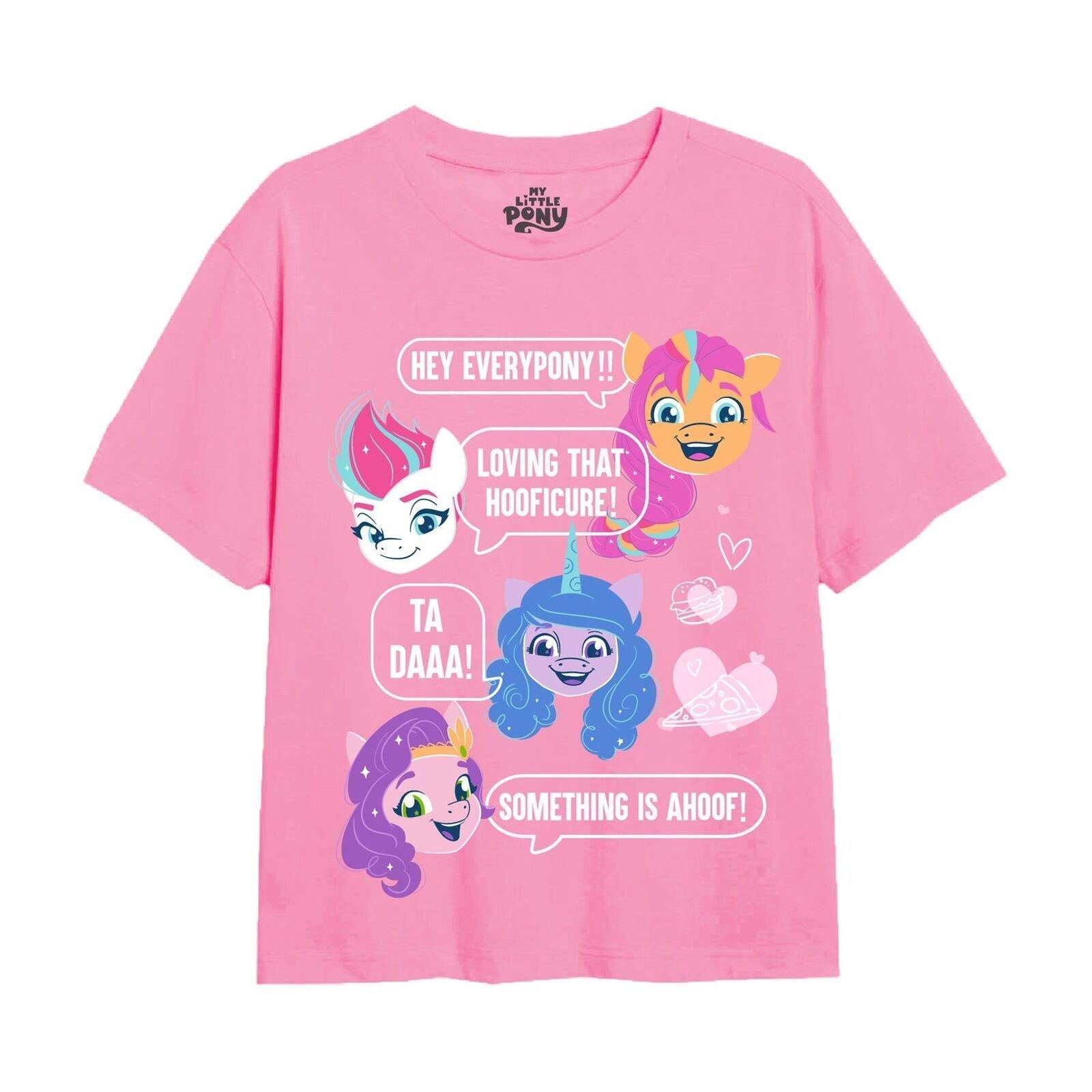 Texting Ponies Tshirt Mädchen Hellrosa 116 von My Little Pony