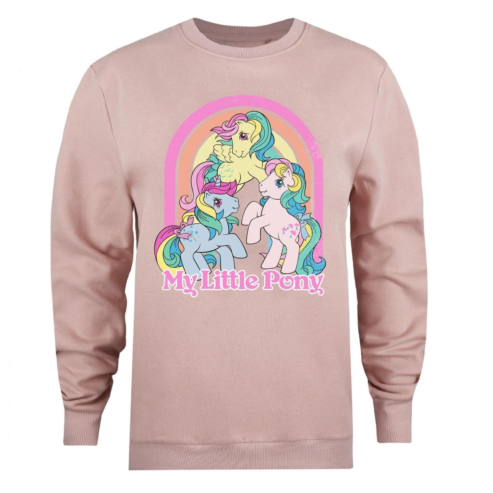 Triple Ponies Sweatshirt Damen Altrosa M von My Little Pony
