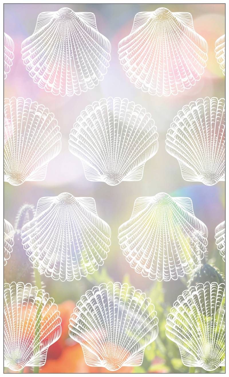 MySpotti Fensterfolie »Look Shells white«, halbtransparent, glattstatisch haftend, 60 x 100 cm, statisch haftend von MySpotti