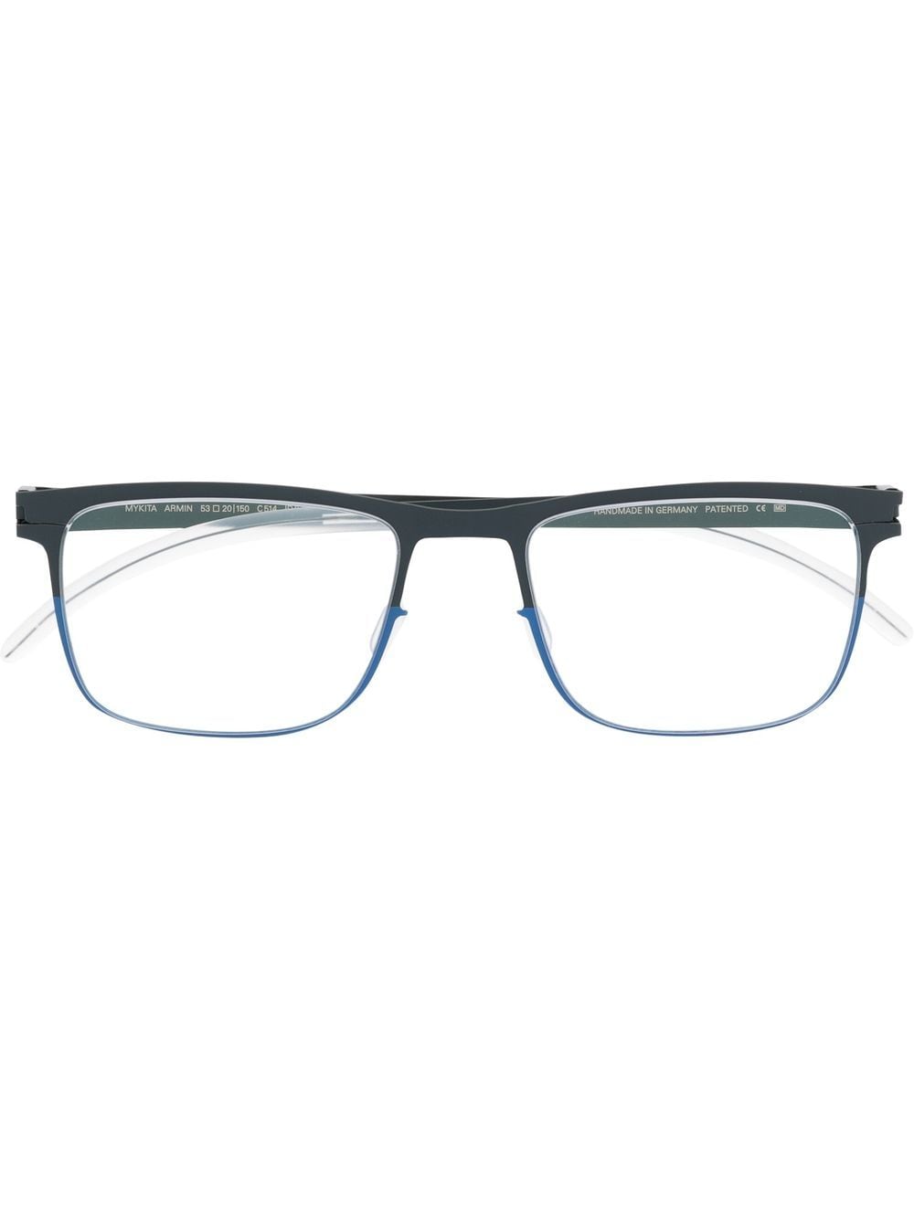 Mykita Armin square-frame glasses - Blue von Mykita