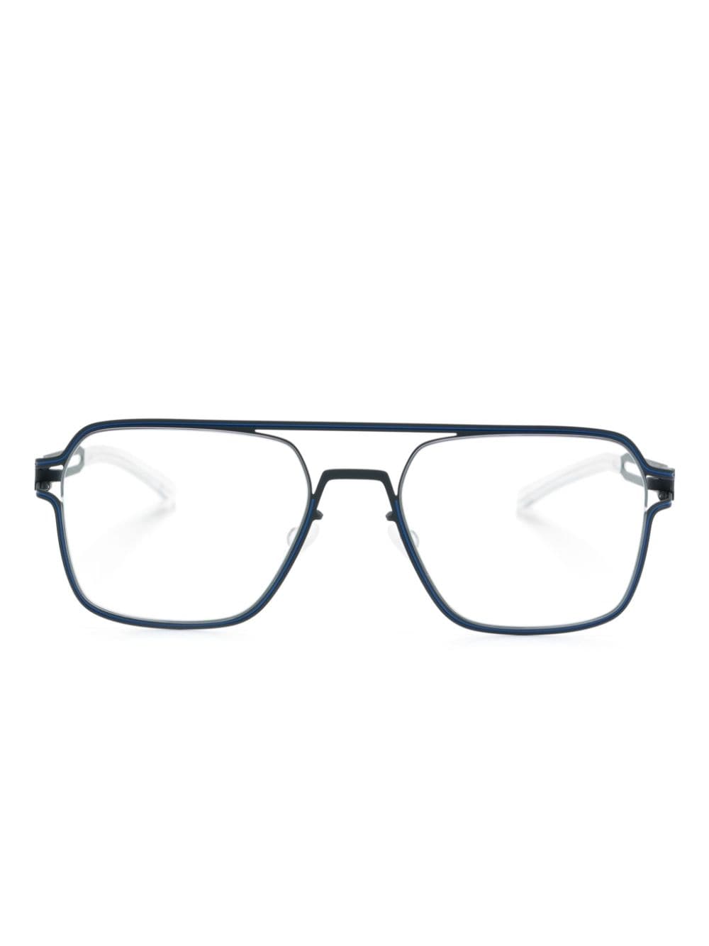 Mykita Jalo square-frame glasses - Blue von Mykita