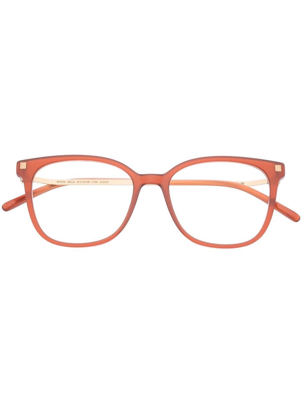 Mykita Kalla 769 squared frame glasses - Orange von Mykita