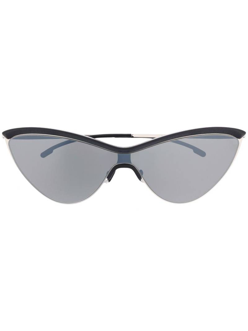 Mykita x Maison Margiela cat eye frame sunglasses - Black von Mykita