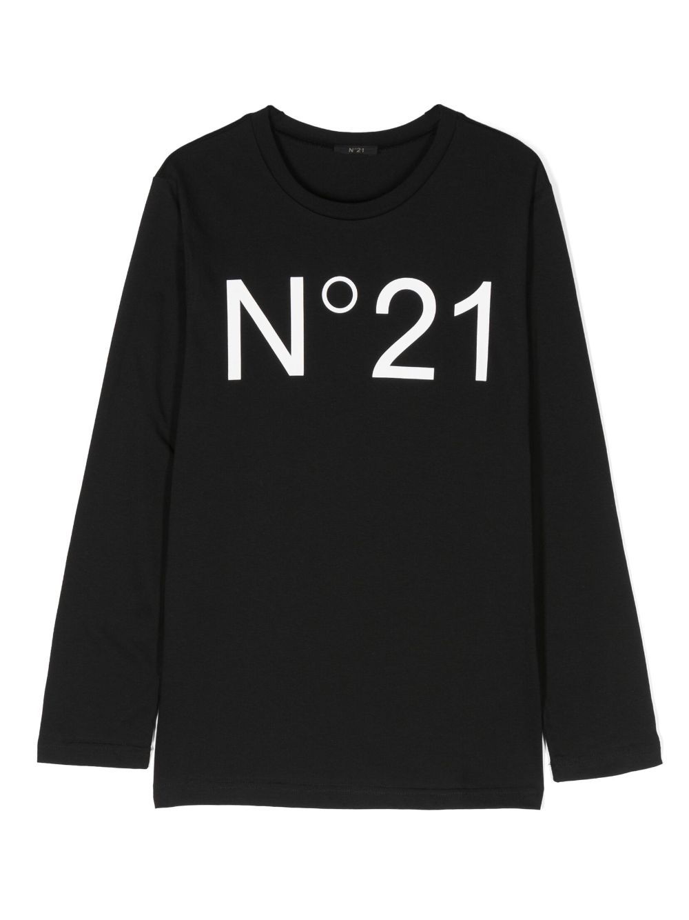 Nº21 Kids logo-print cotton T-shirt - Black von Nº21 Kids