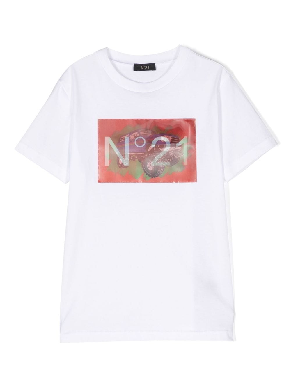 Nº21 Kids graphic-print cotton T-shirt - White von Nº21 Kids