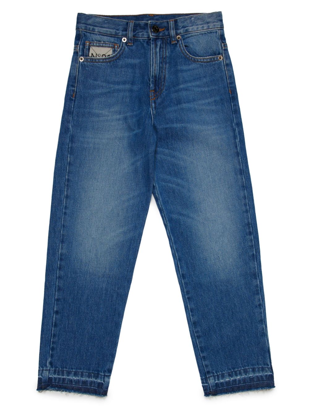 Nº21 Kids distressed-effect straight-leg jeans - Blue von Nº21 Kids