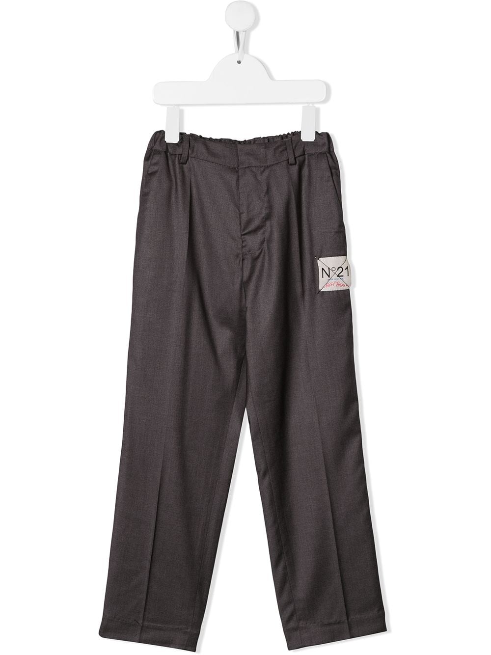 Nº21 Kids elasticated waist trousers - Grey von Nº21 Kids
