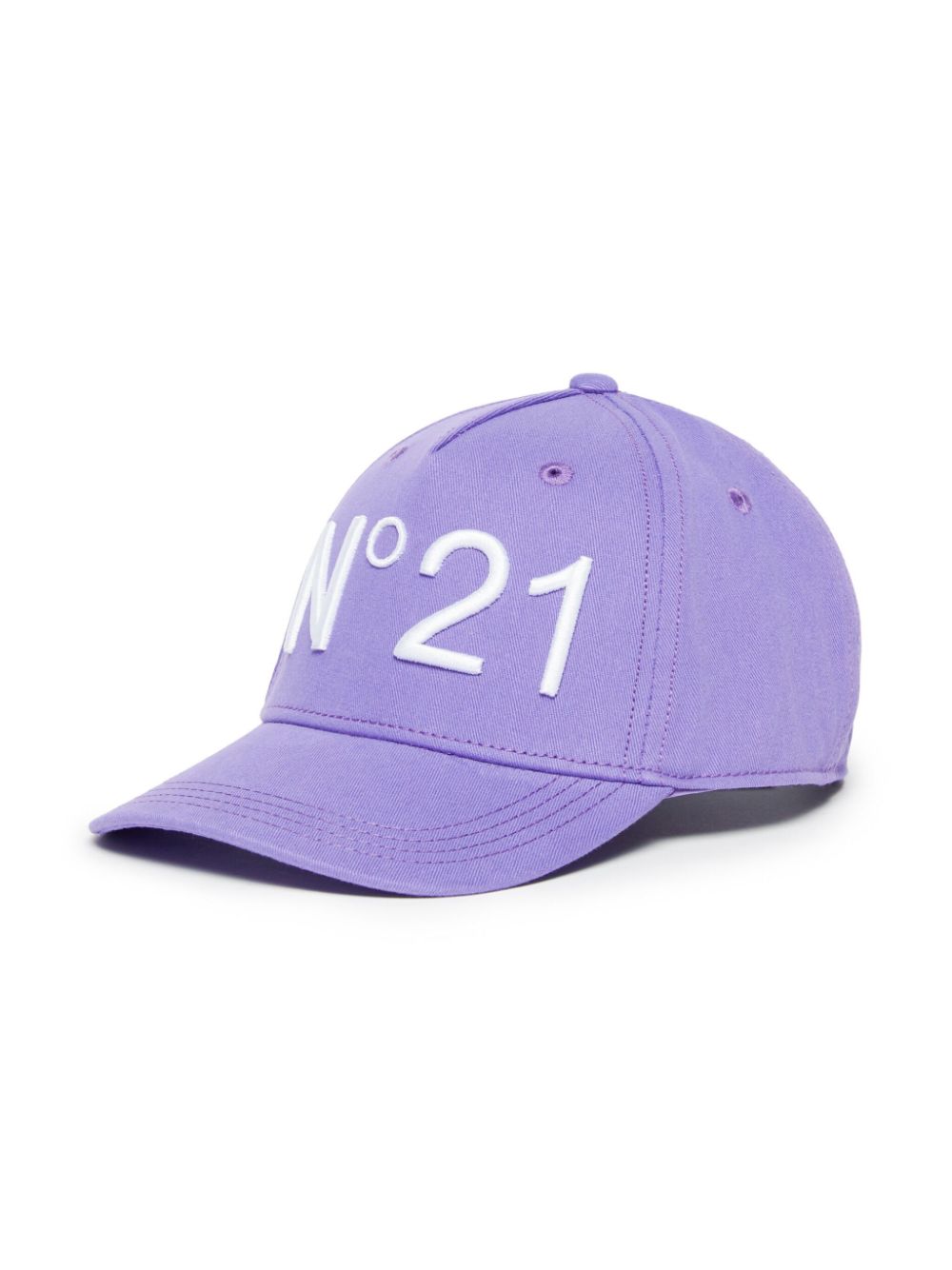 Nº21 Kids logo-embroidered cotton cap - Purple von Nº21 Kids