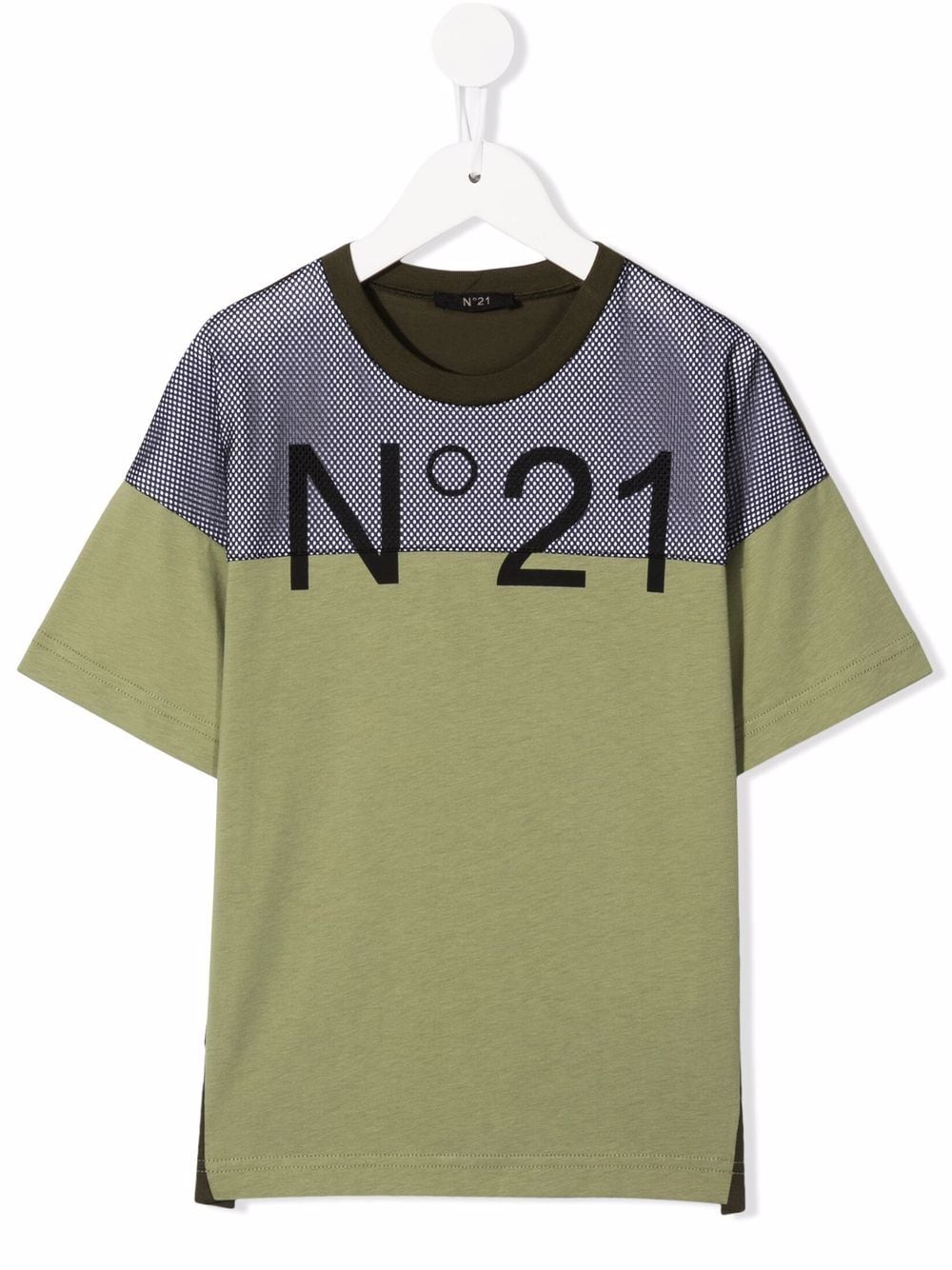 Nº21 Kids logo-print T-shirt - Green von Nº21 Kids