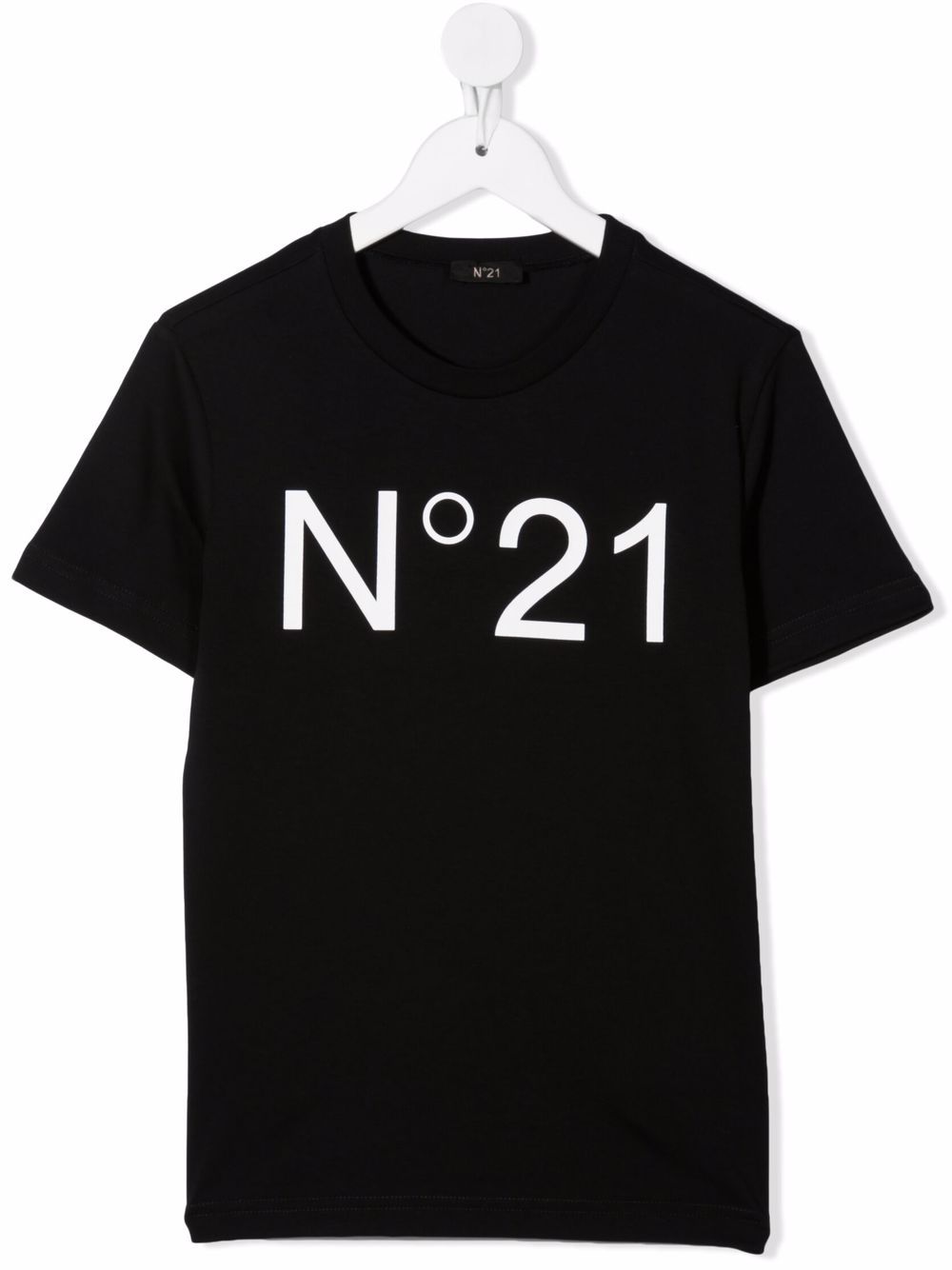 Nº21 Kids logo-print cotton T-shirt - Black von Nº21 Kids