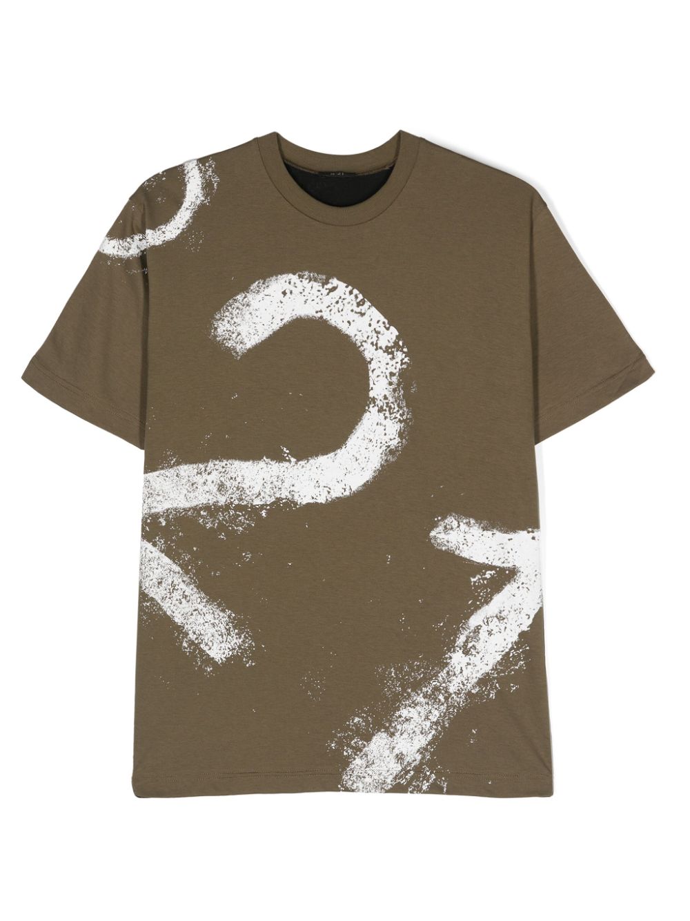 Nº21 Kids logo-print cotton T-shirt - Green von Nº21 Kids