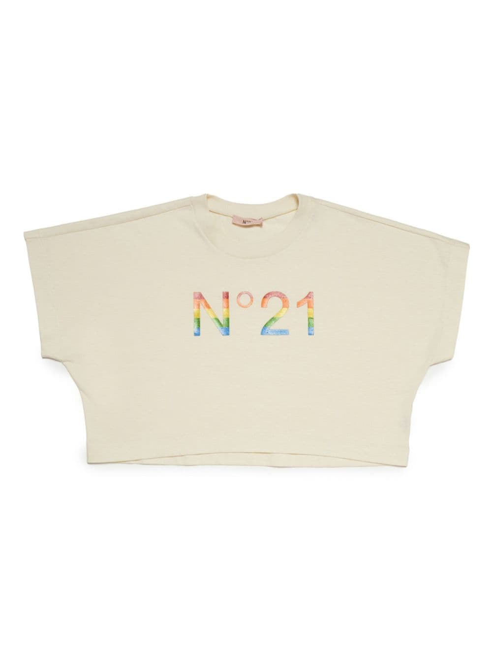 Nº21 Kids logo-print cotton T-shirt - White von Nº21 Kids