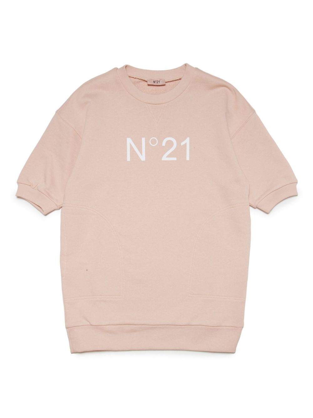 Nº21 Kids logo-print cotton dress - Pink von Nº21 Kids