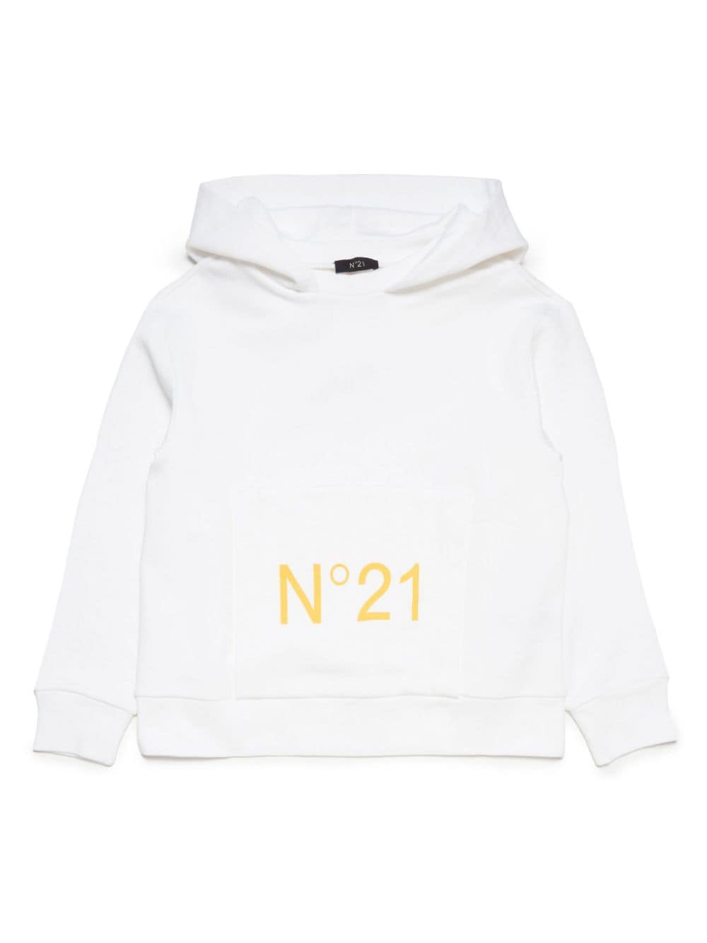 Nº21 Kids logo-print cotton hoodie - White von Nº21 Kids