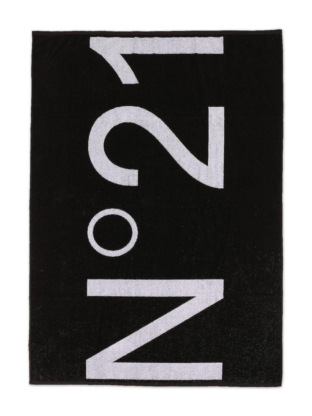 Nº21 Kids logo-print cotton towel - Black von Nº21 Kids