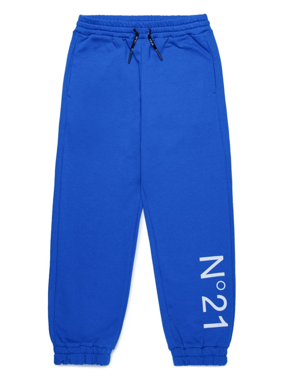 Nº21 Kids logo-print fleece cotton sweatpants - Blue von Nº21 Kids