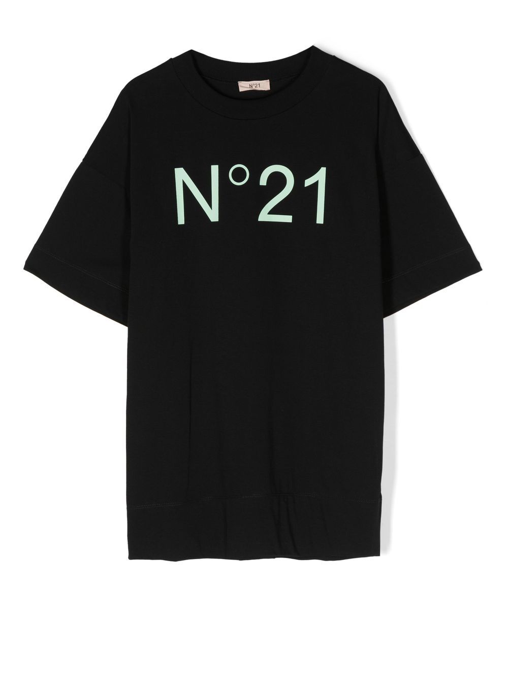 Nº21 Kids logo-print short-sleeve T-shirt - Black von Nº21 Kids