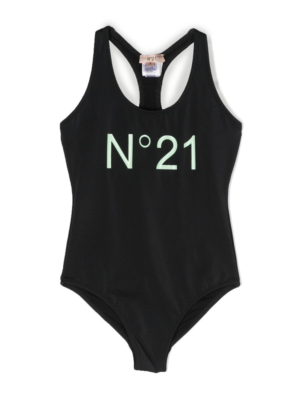 Nº21 Kids logo-print swimsuit - White von Nº21 Kids