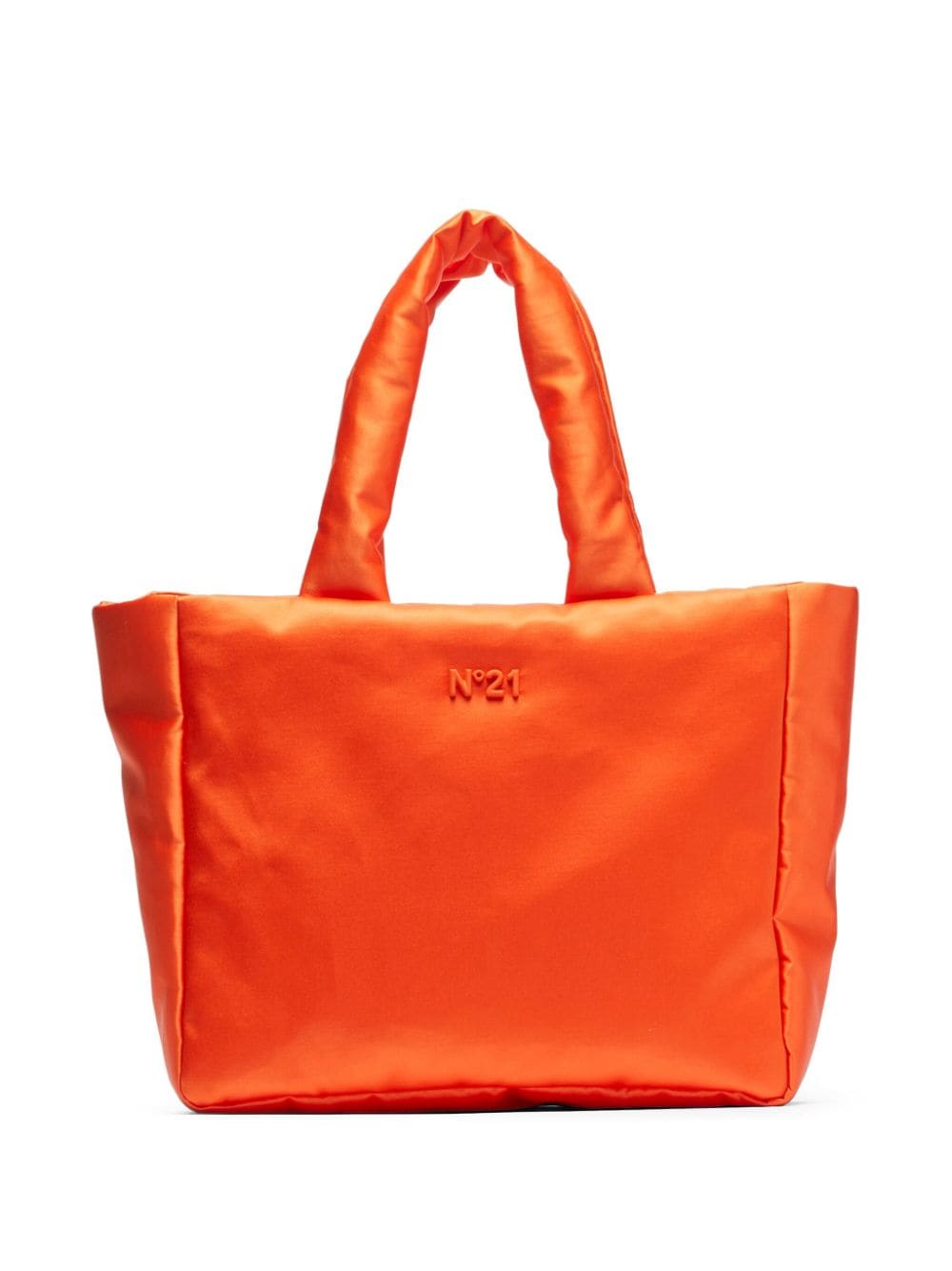 Nº21 Puffy satin tote bag - Orange von Nº21