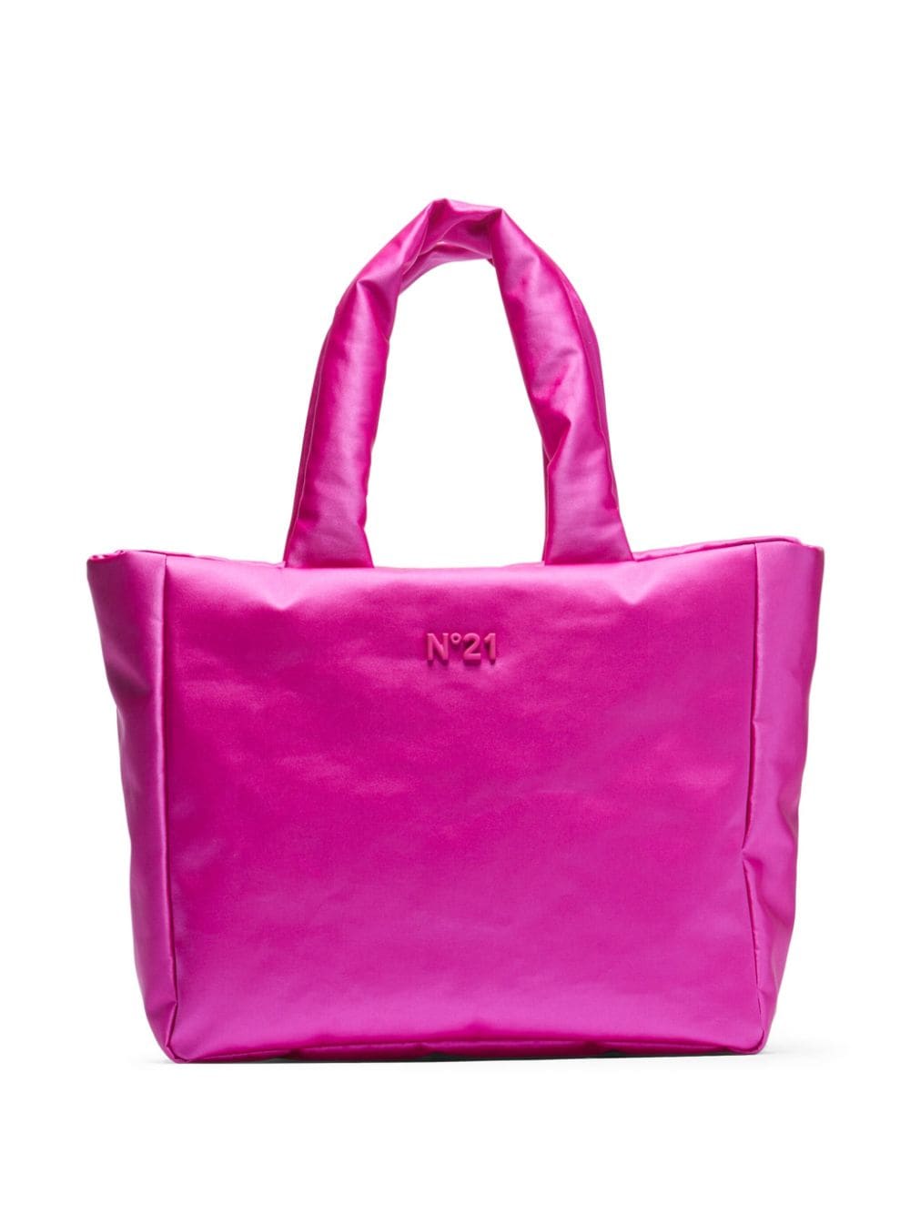 Nº21 Puffy satin tote bag - Pink von Nº21