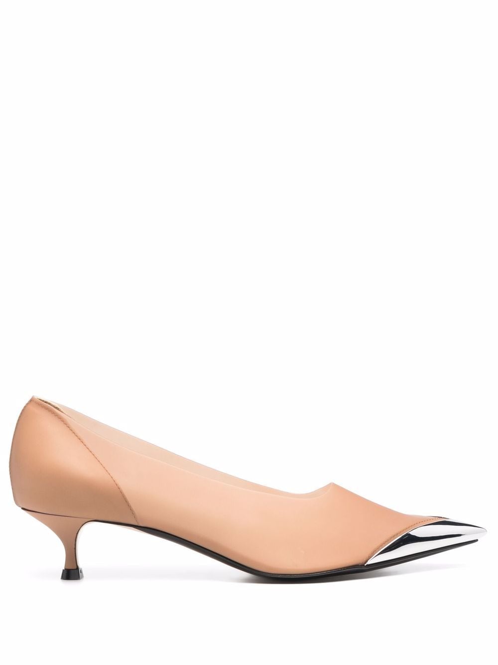 Nº21 metal toe transparent pumps - Brown von Nº21