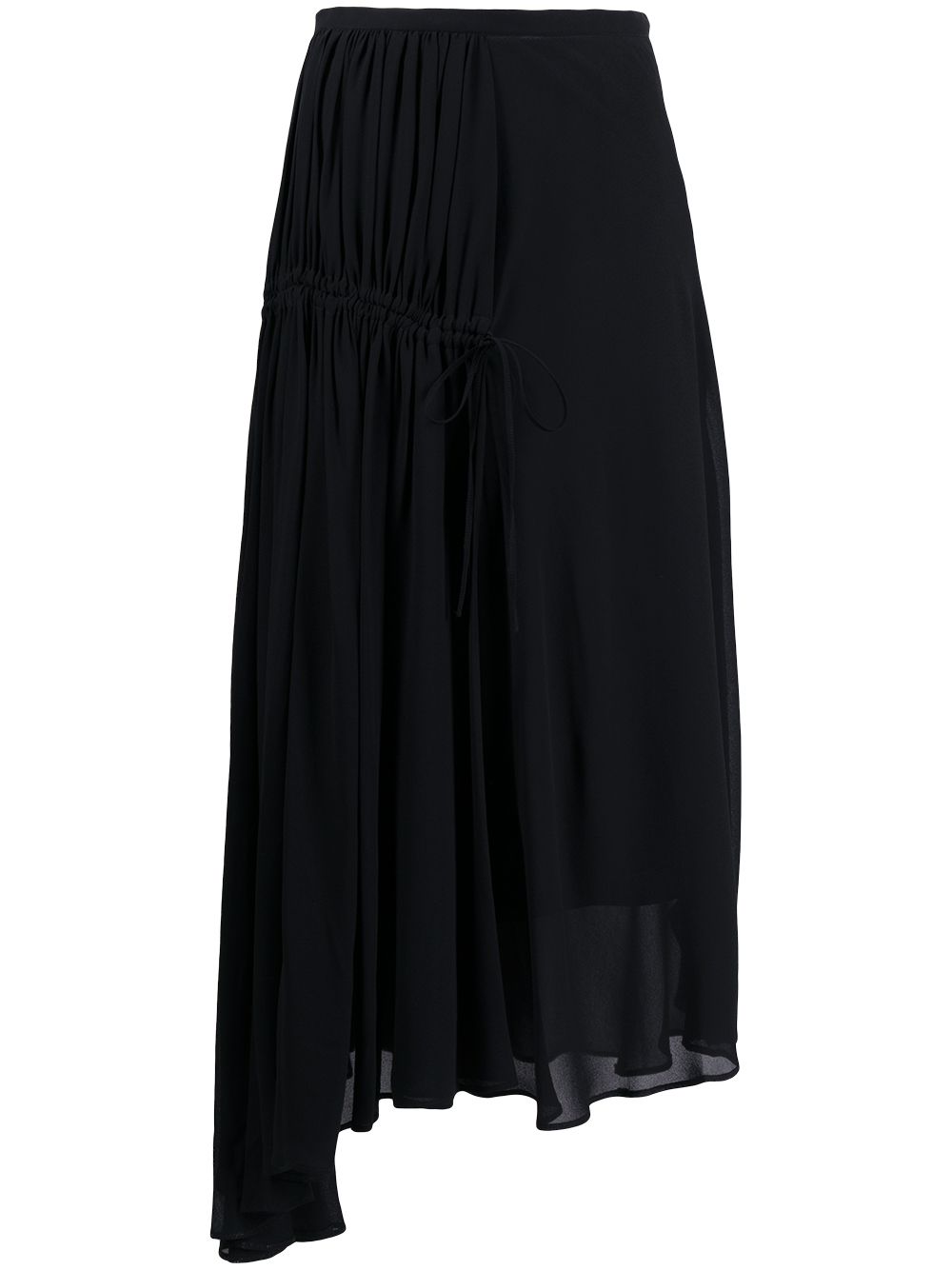 Nº21 asymmetric pleated skirt - Black von Nº21