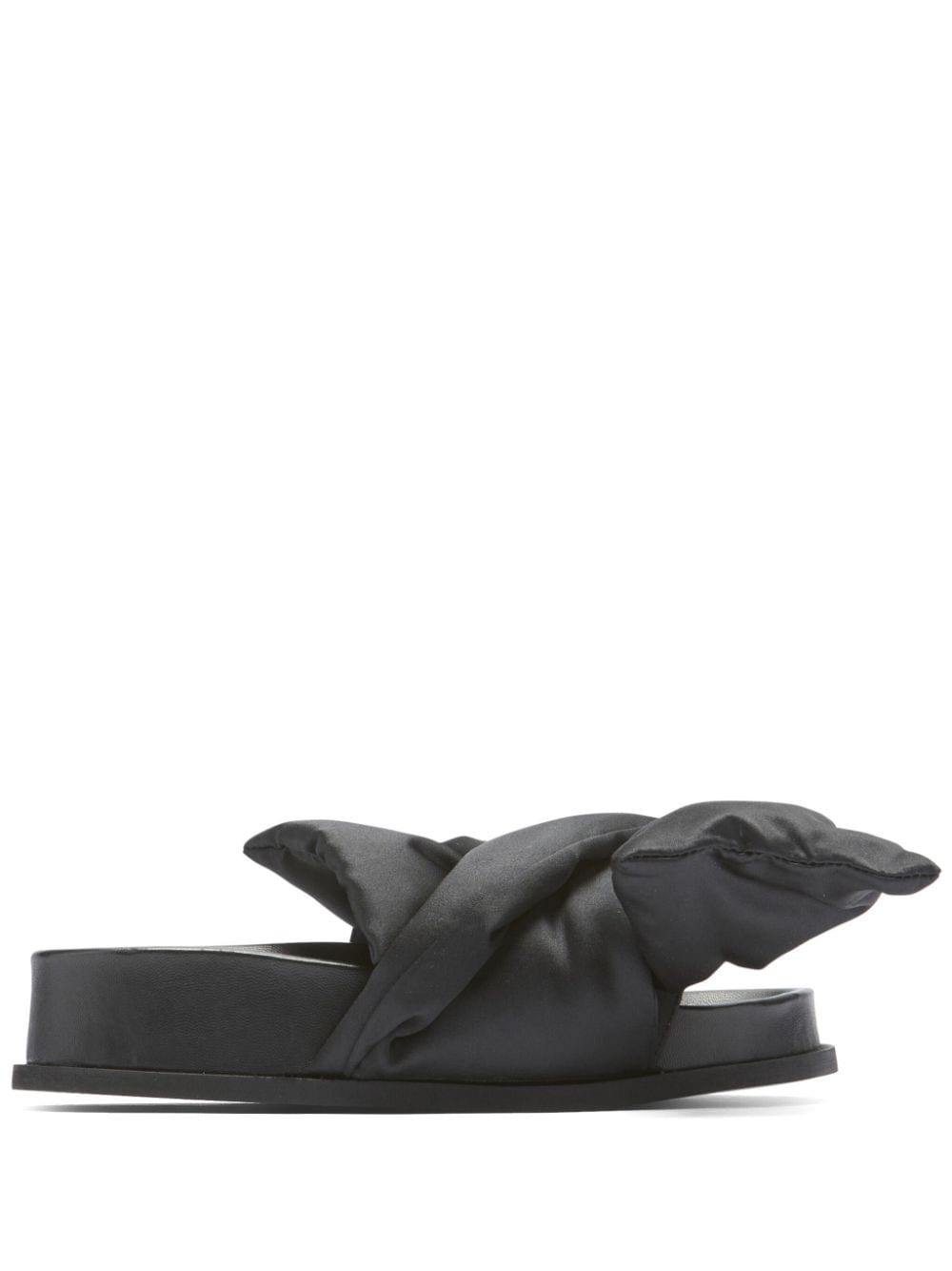 Nº21 bow silk-satin platform sandals - Black von Nº21