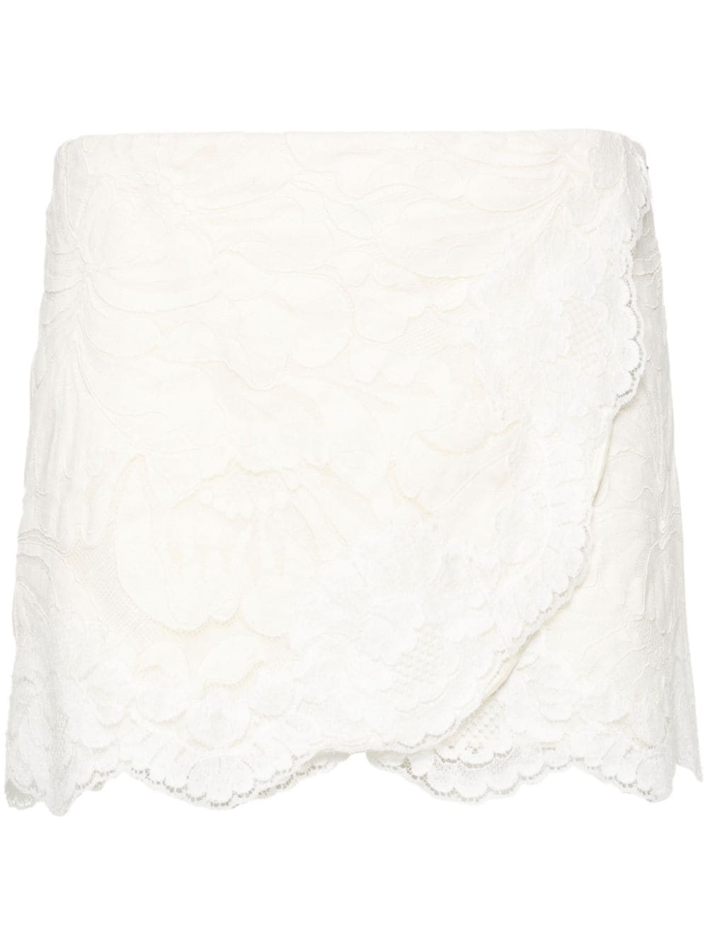 Nº21 corded-lace mini skirt - White von Nº21