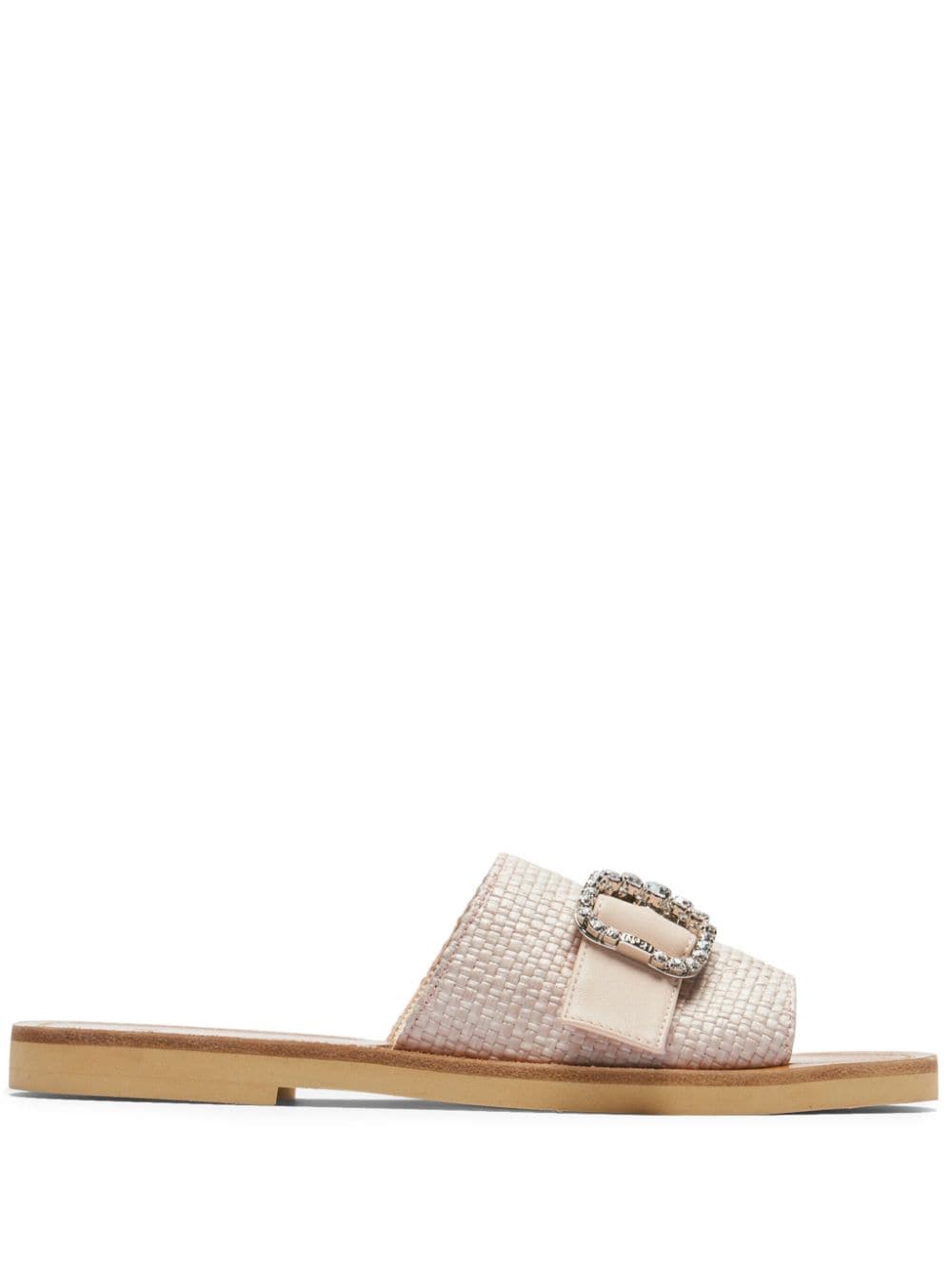 Nº21 crystal-embellished woven sandals - Neutrals von Nº21