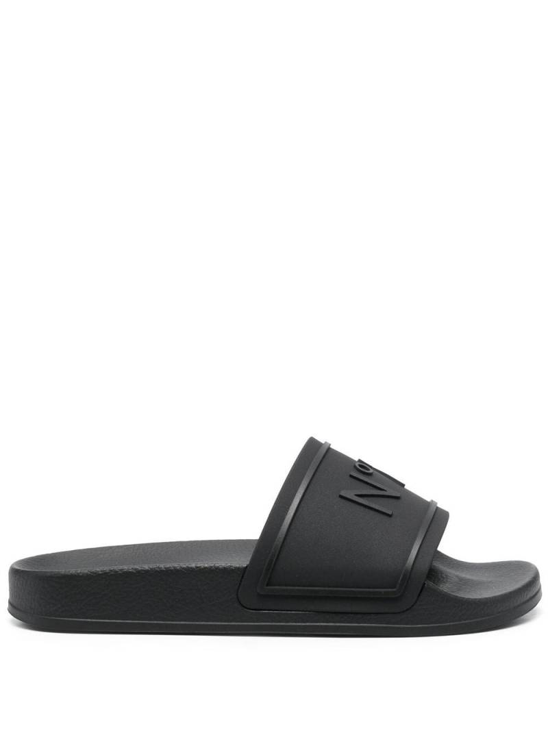 Nº21 embossed-logo slides - Black von Nº21