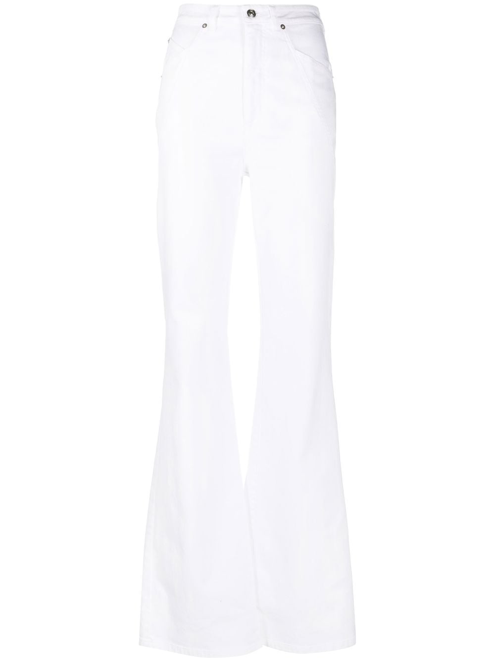 Nº21 flared high-waisted jeans - White von Nº21