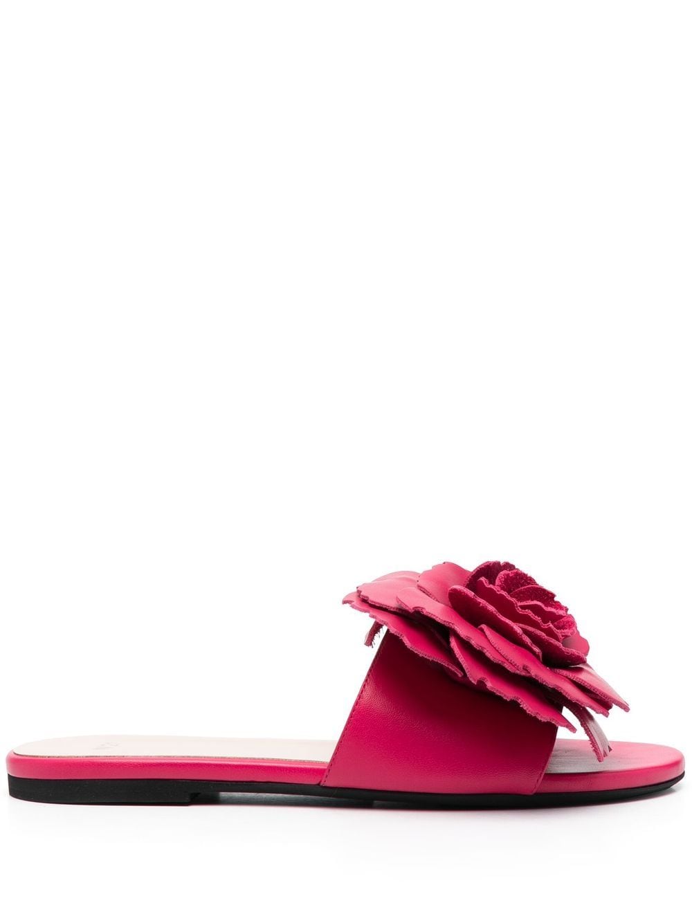 Nº21 floral-appliqué flat sandals - Pink von Nº21