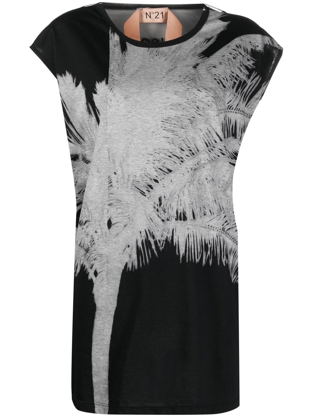 Nº21 graphic-print top - Black von Nº21