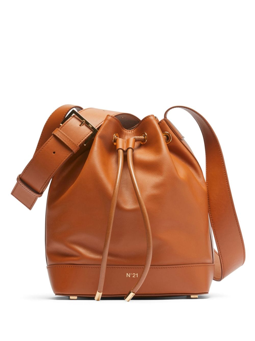 Nº21 panelled leather bucket bag - Brown von Nº21