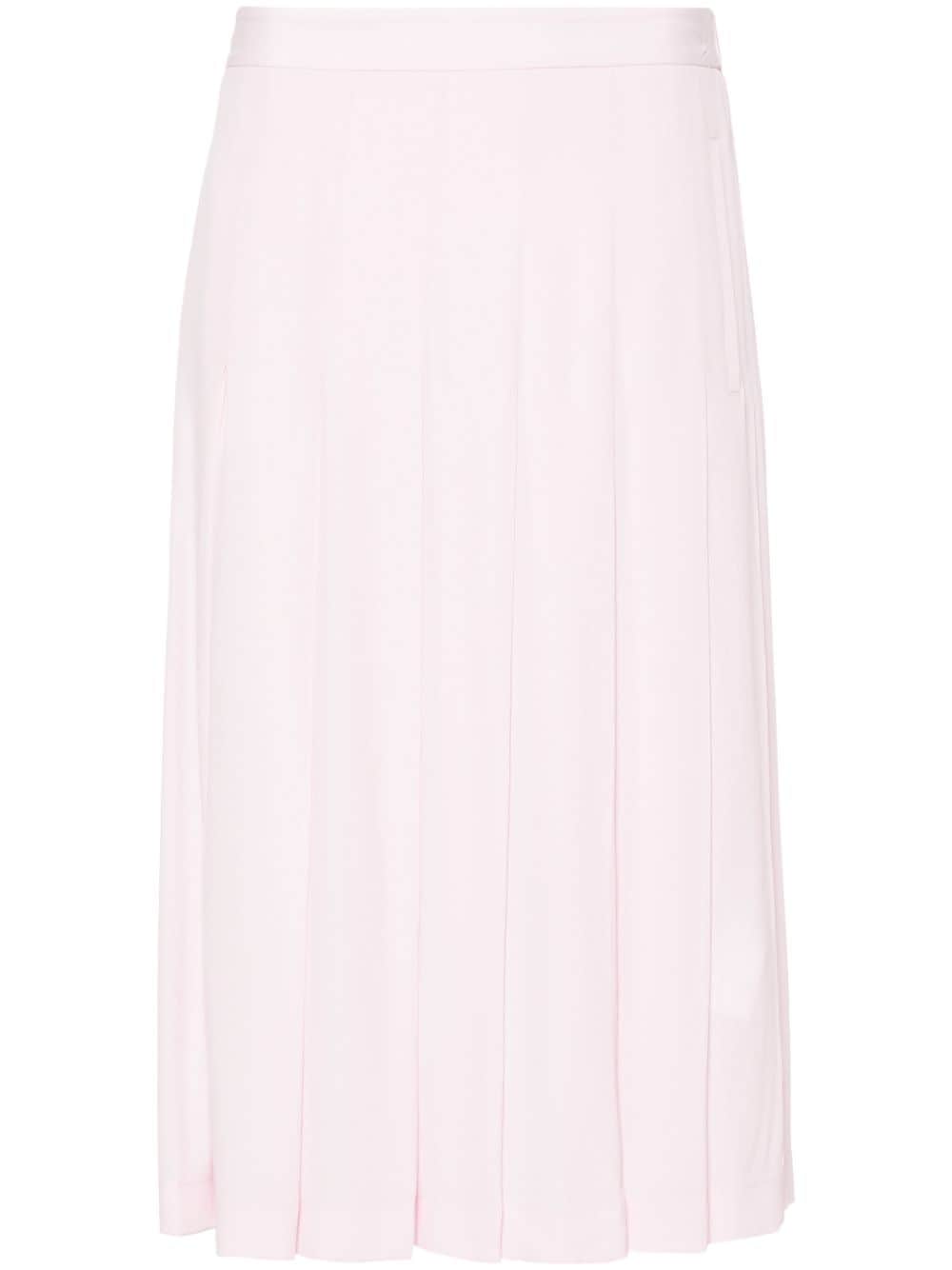 Nº21 pleated crepe midi skirt - Pink von Nº21
