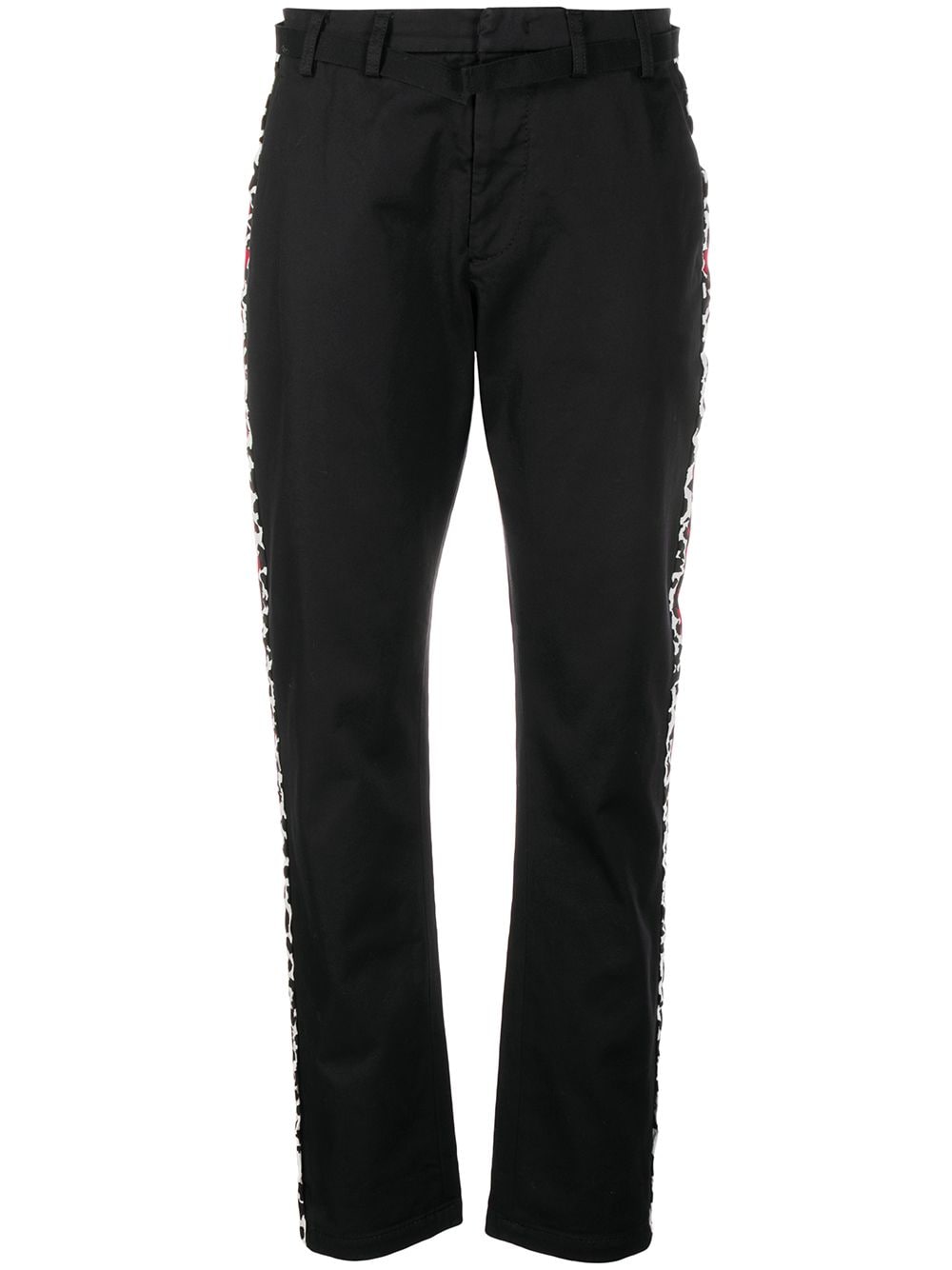 Nº21 side stripe straight-leg trousers - Black von Nº21